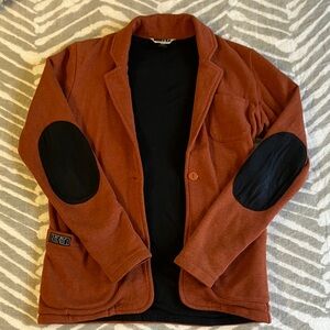 Nikita Women’s Rust Elbow-Patch Sweater Blazer